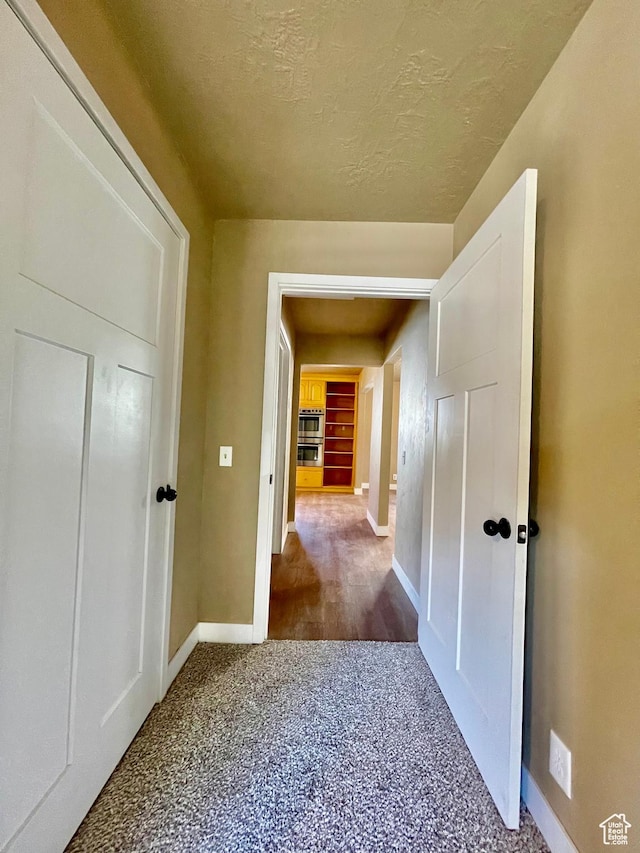 255 W Main St, Mount Pleasant, UT 84647 - corridor featuring carpet floors and a textured ceiling