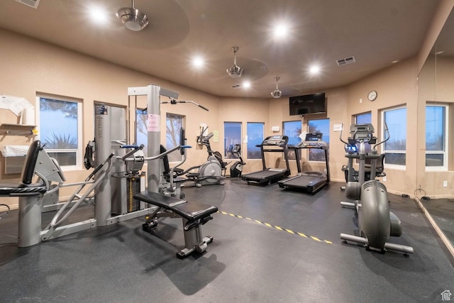 view of gym