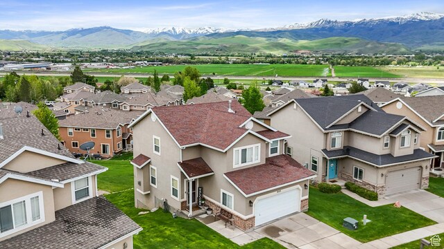 840 N Great View Dr E, Morgan, UT 84050 - aerial perspective of suburban area with a mountainous background