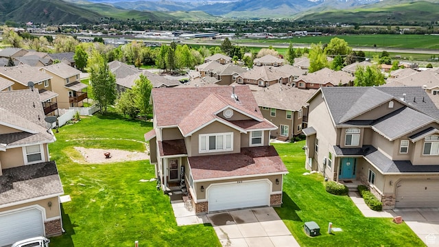 840 N Great View Dr E, Morgan, UT 84050 - aerial view of residential area featuring a mountain backdrop