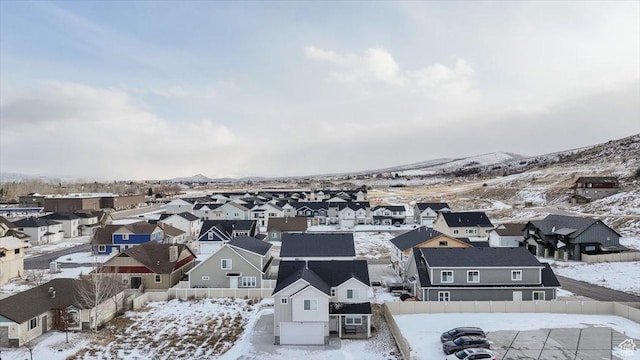 356 W Rendezvous Way, Garden City, UT 84028 - snowy aerial view with a mountain view