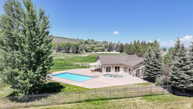 356 W Rendezvous Way, Garden City, UT 84028 - view of pool featuring a patio area and a fenced backyard