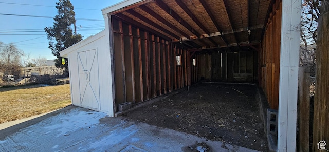 view of outbuilding