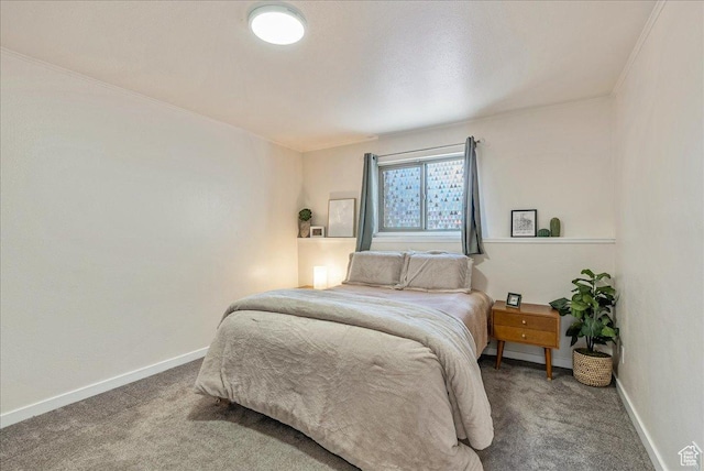 435 E Creekside Cir S Unit A, Salt Lake City, UT 84107 - bedroom with carpet flooring, baseboards, and crown molding