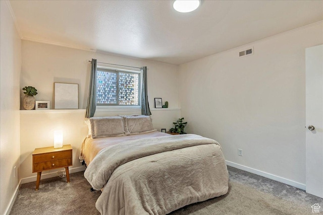 435 E Creekside Cir S Unit A, Salt Lake City, UT 84107 - bedroom featuring carpet floors, baseboards, and crown molding