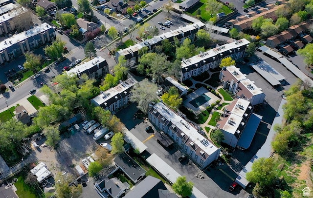 435 E Creekside Cir S Unit A, Salt Lake City, UT 84107 - aerial view of property and surrounding area