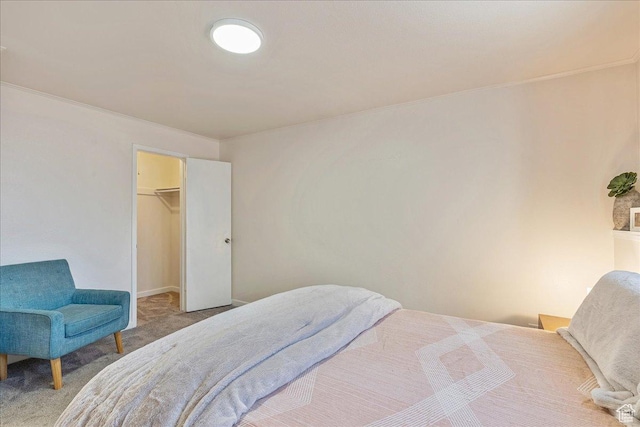 435 E Creekside Cir S Unit A, Salt Lake City, UT 84107 - carpeted bedroom featuring a spacious closet and ornamental molding