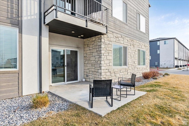1079 W 420 S Unit 102, American Fork, UT 84003 - view of patio / terrace with a balcony