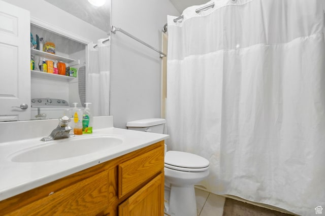 1444 S 430 W Unit 7, Orem, UT 84058 - bathroom with tile patterned flooring, vanity, and toilet
