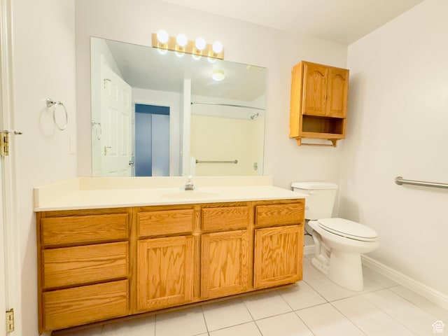 1444 S 430 W Unit 7, Orem, UT 84058 - bathroom featuring vanity, tile patterned floors, and a shower