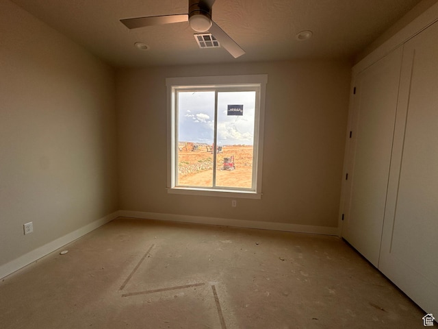 3997 W 1500 S, Hurricane, UT 84737 - unfurnished room featuring baseboards and a ceiling fan