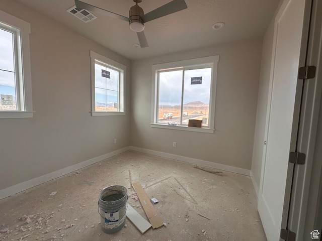 3997 W 1500 S, Hurricane, UT 84737 - unfurnished room featuring a ceiling fan and baseboards