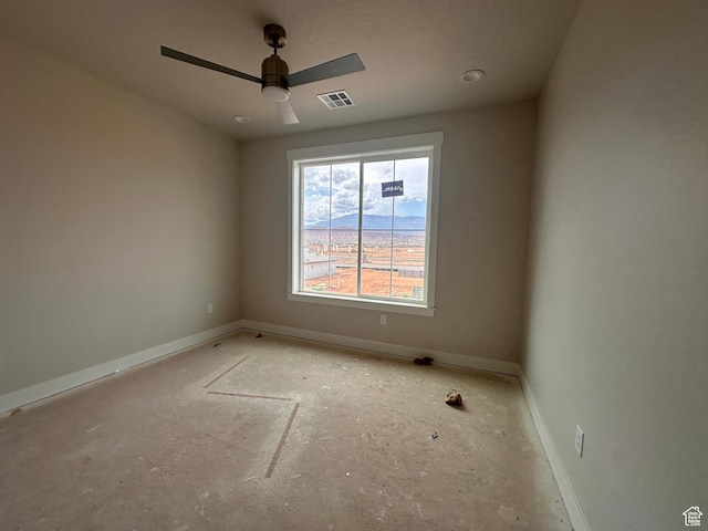 3997 W 1500 S, Hurricane, UT 84737 - empty room featuring baseboards and a ceiling fan