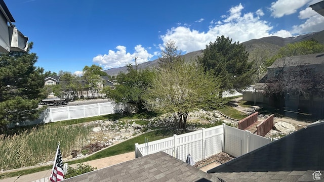 271 Brookfield Ln, Centerville, UT 84014 - view of yard with fence and a mountain view