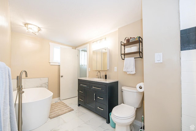 41 N Center St, Wellsville, UT 84339 - bathroom with vanity, a tub, and toilet