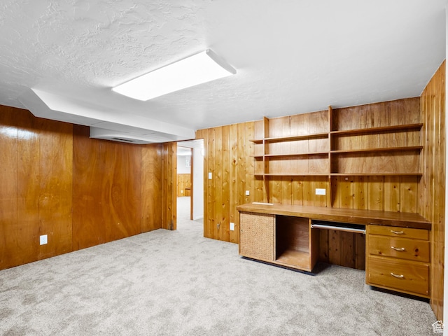 575 E 500 N, Pleasant Grove, UT 84062 - unfurnished office with wooden walls, carpet, and a textured ceiling