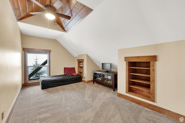 9284 E Tree Top Cir Unit 856, Heber City, UT 84032 - carpeted bedroom featuring lofted ceiling and baseboards