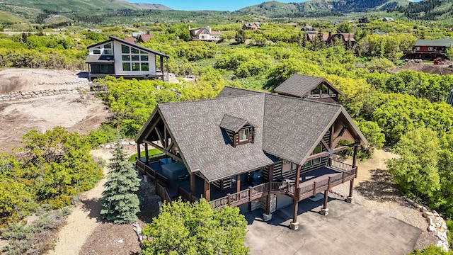 9284 E Tree Top Cir Unit 856, Heber City, UT 84032 - aerial view of property and surrounding area featuring mountains