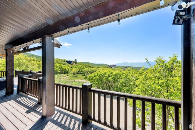 9284 E Tree Top Cir Unit 856, Heber City, UT 84032 - deck featuring a mountain view