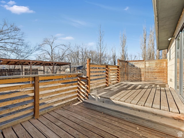 view of deck