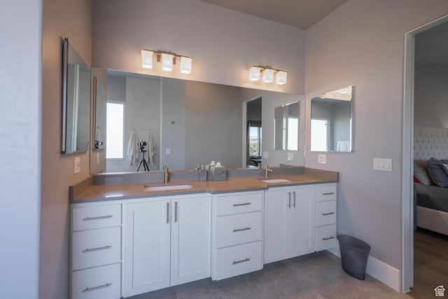 bathroom featuring vanity and plenty of natural light