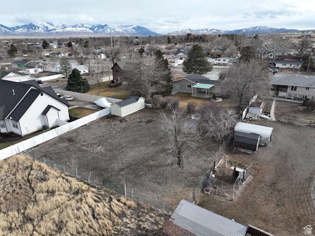 500 W Clark St S, Grantsville, UT 84029 - drone / aerial view with a residential view and a mountain view