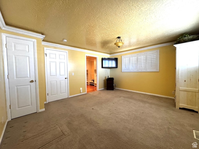 500 W Clark St S, Grantsville, UT 84029 - unfurnished bedroom with crown molding, a textured ceiling, and baseboards