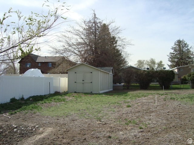 500 W Clark St S, Grantsville, UT 84029 - view of yard with fence, an outbuilding, and a shed