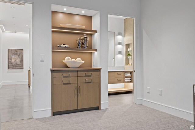 20 N Cliffside Dr, Washington, UT 84780 - interior space with recessed lighting, carpet, and baseboards