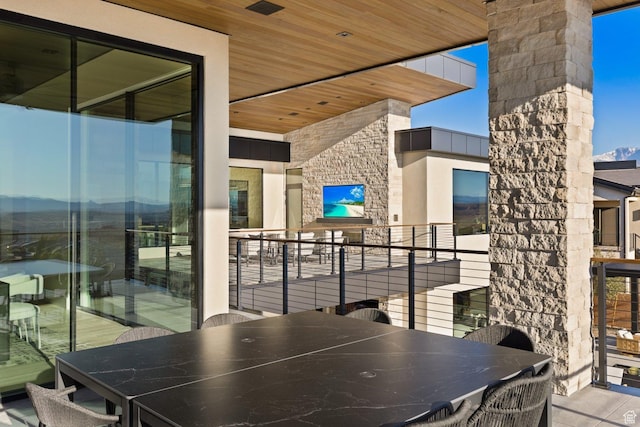 20 N Cliffside Dr, Washington, UT 84780 - balcony featuring outdoor dining space