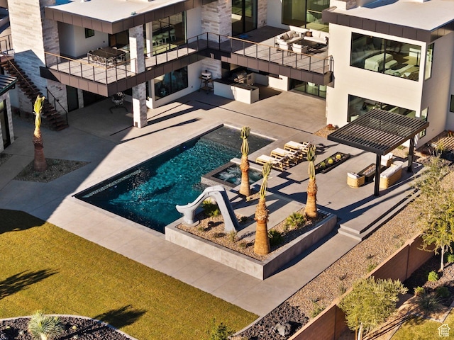 20 N Cliffside Dr, Washington, UT 84780 - outdoor pool featuring a patio area and stairs