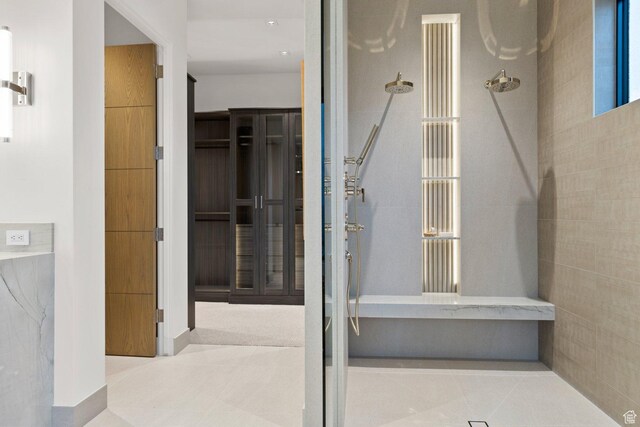 20 N Cliffside Dr, Washington, UT 84780 - full bathroom with tile patterned flooring and a tile shower