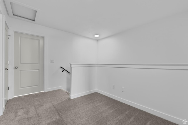 view of carpeted empty room