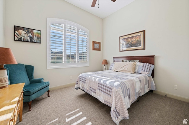 1512 Cholla Dr, Toquerville, UT 84774 - bedroom featuring carpet flooring and a ceiling fan