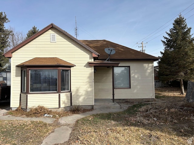 view of rear view of property