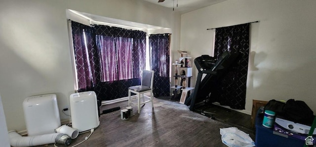 interior space featuring hardwood / wood-style flooring