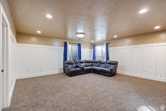 11513 S Jackson Downs Way S, Jordan, UT 84095 - living room with carpet floors and a textured ceiling