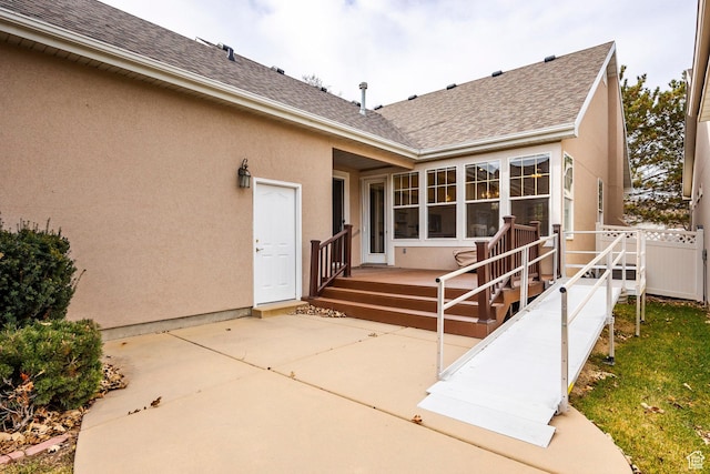 back of house featuring a patio area