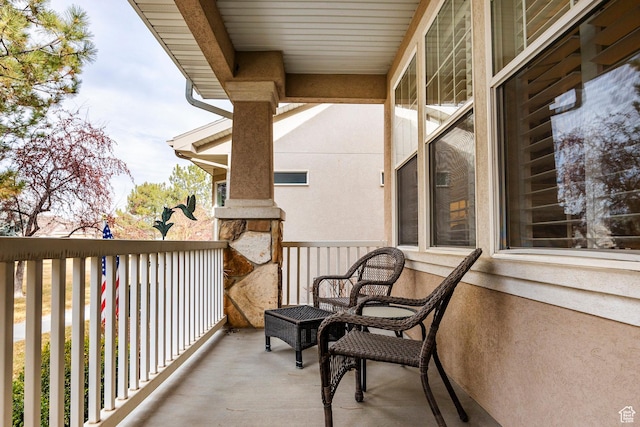 view of balcony