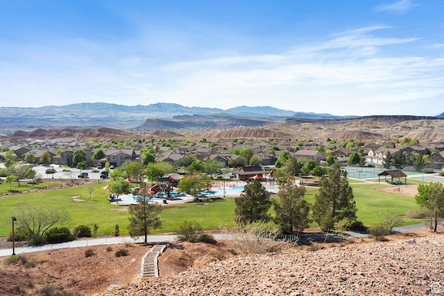 3523 S Desert Hills Dr, St George, UT 84790 - property view of mountains with a residential view