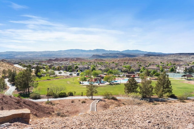3523 S Desert Hills Dr, St George, UT 84790 - property view of mountains featuring a residential view