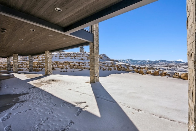 2738 Longspur Ln, Park City, UT 84098 - snow covered patio with a mountain view