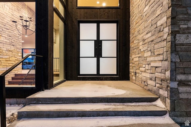 2738 Longspur Ln, Park City, UT 84098 - doorway to property with french doors