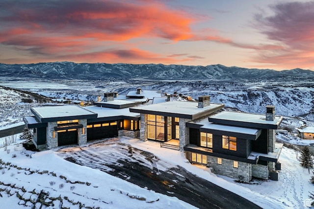 2738 Longspur Ln, Park City, UT 84098 - view of front facade featuring a mountain view