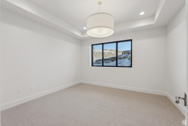 2738 Longspur Ln, Park City, UT 84098 - carpeted empty room featuring a raised ceiling