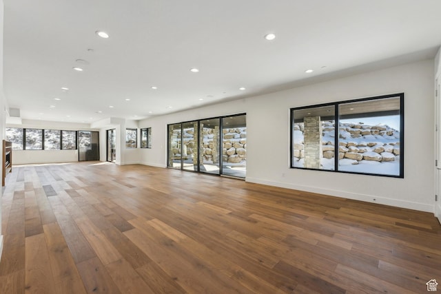 2738 Longspur Ln, Park City, UT 84098 - unfurnished living room featuring dark wood-type flooring