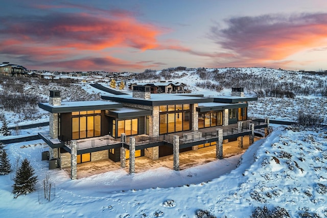 2738 Longspur Ln, Park City, UT 84098 - view of snow covered house