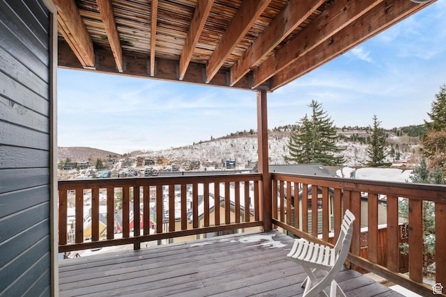 236 Norfolk Ave, Park City, UT 84060 - snow covered deck with a mountain view