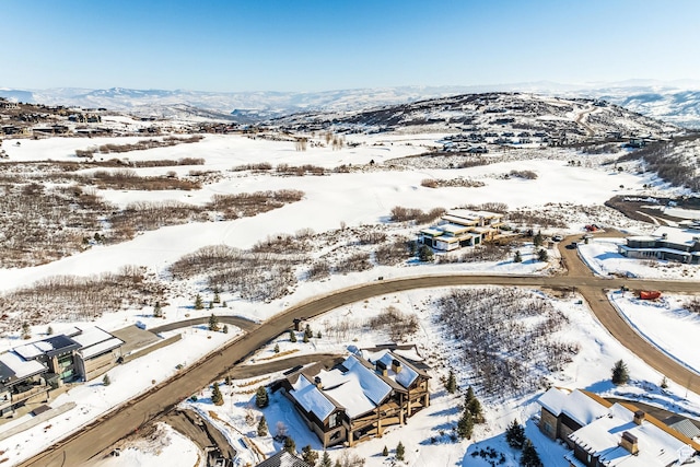 9791 N Uinta Dr, Kamas, UT 84036 - snowy aerial view with a mountain view