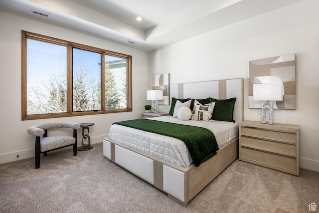 9791 N Uinta Dr, Kamas, UT 84036 - carpeted bedroom with baseboards, visible vents, and recessed lighting